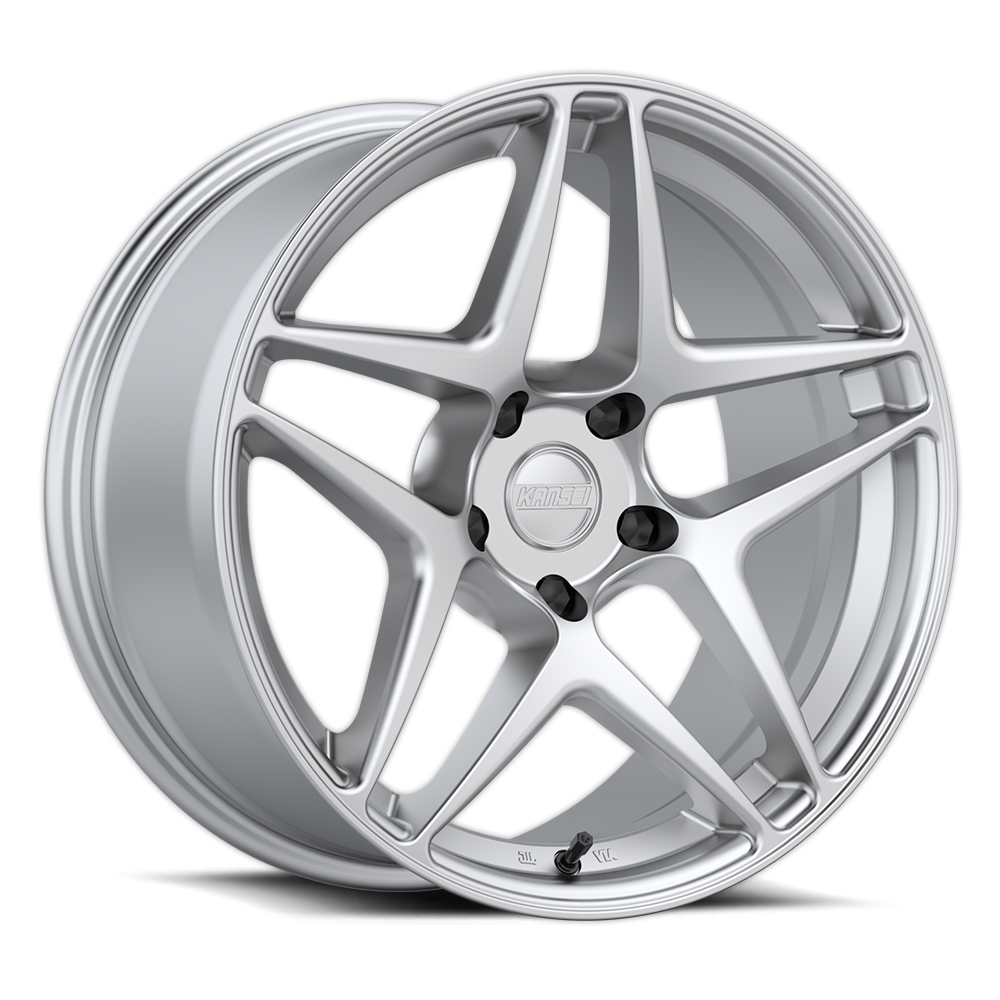 Kansei ASTRO Wheel, 18x10.5 5X114.3 12, Hyper Silver - K15H-181512+12.