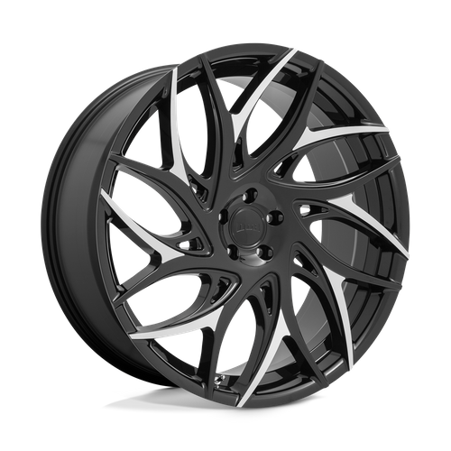 Set of 4: DUB S259 G.O.A.T. Wheel, 26x10.0 +30 Offset 6x135, Gloss Black With Machined Spokes - S259260089+30