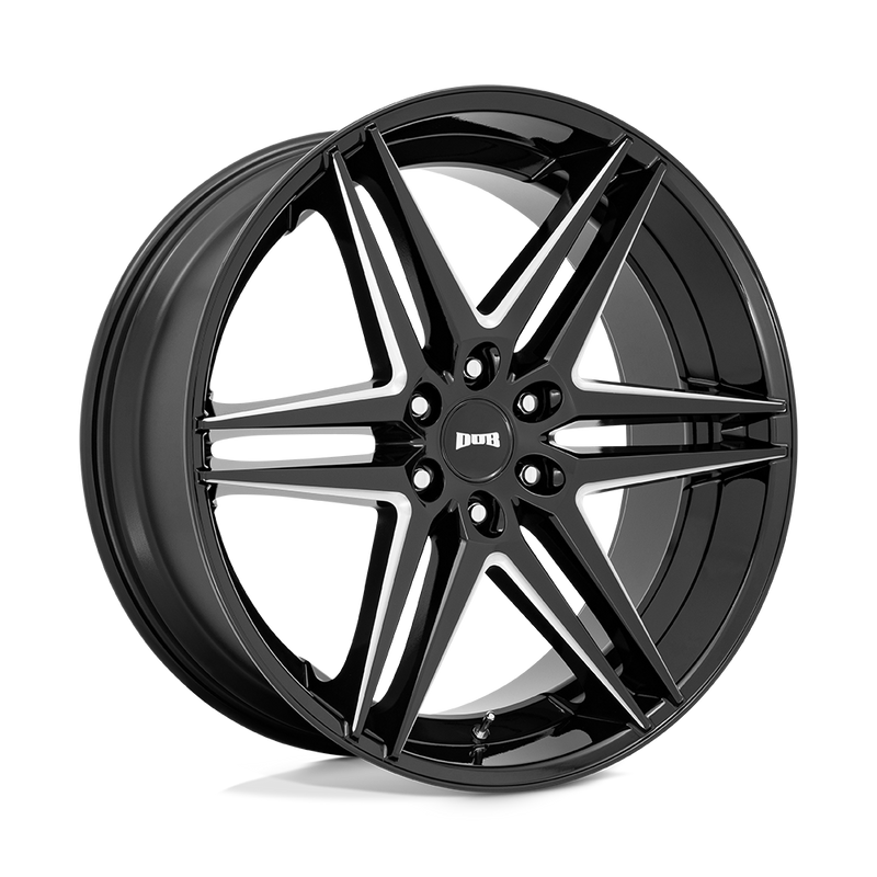 DUB S267 Dirty Dog Wheel, 26x10.0 +30 Offset 6x135, Glossy Black Milled - S267260089+30