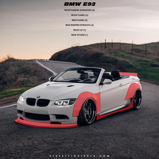 BMW E92 Wide Body Kit - SFXLA -E92FK-FRP.