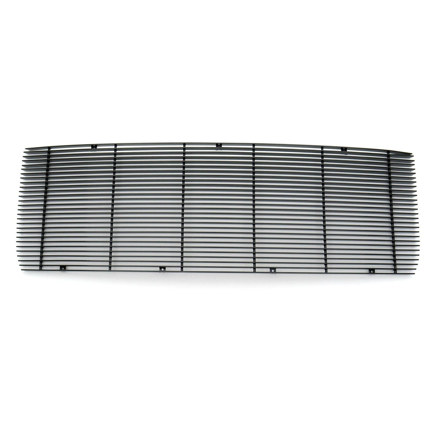 Billet Series Grille; Horizontal; Aluminum; Black; 1 Pc; Insert; - 20208B