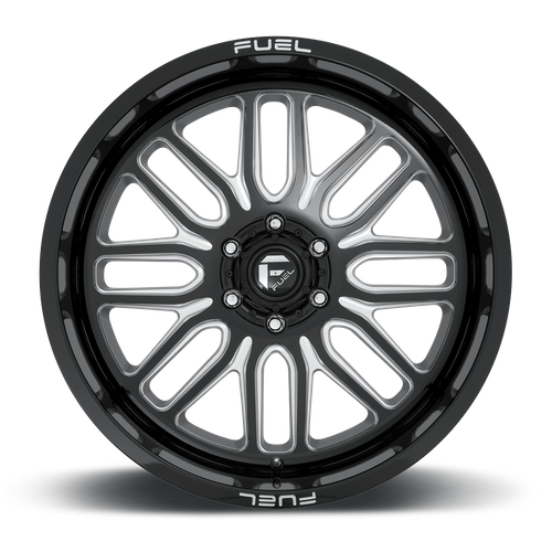 Set of 4: Fuel D662 Ignite Wheel, 20x9.0 +19 Offset 6x139.7, Gloss Black Milled - D66220908457