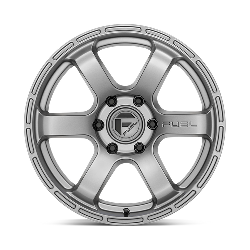 Set of 4: Fuel D767 Rush Wheel, 18x9.0 +1 Offset 6x139.7, Matte Gun Metal - D76718908450