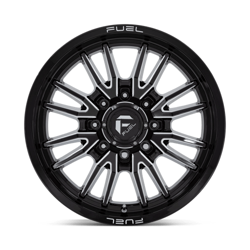 Set of 4: Fuel D761 Clash Wheel, 20x9.0 +20 Offset 8x165.1, Gloss Black Milled - D76120908257