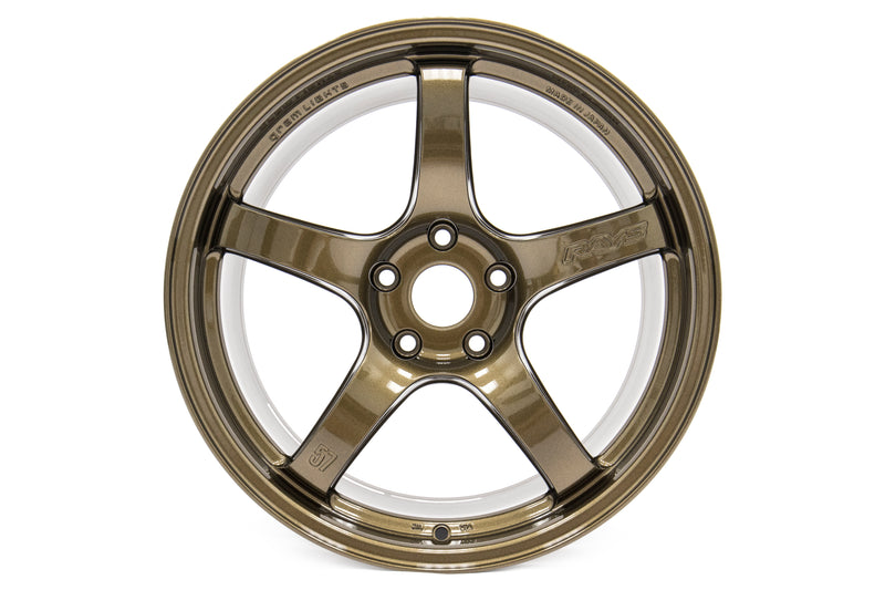 Gram Lights 57CR 18x9.5 +38 5-114.3 Almite Gold Wheel (Min - WGCRX38EAGP