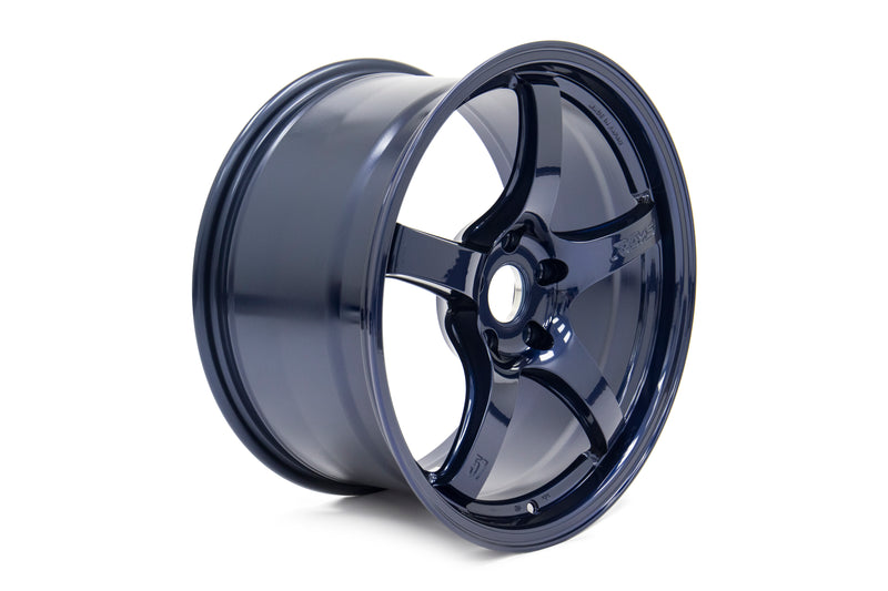Set of 4: Gram Lights 57CR 18x9.5 +38 5x114.3 Eternal Blue Wheel - WGCRX38EEBP
