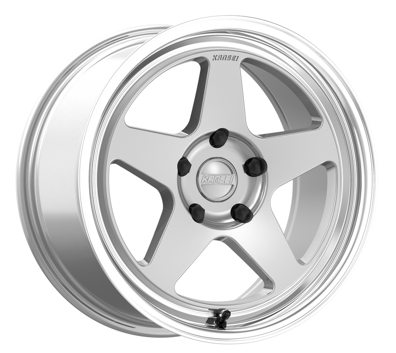 Kansei KNP Wheel, 17X9 5X114.3 35, Hyper Silver with Bright Machined Lip - K12H-179012+35