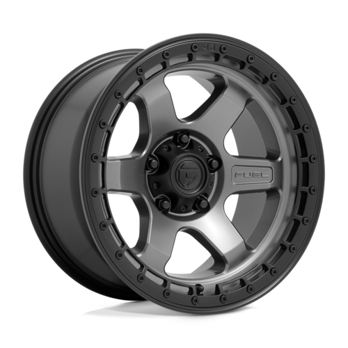 Fuel D752 Block Wheel, 18x9.0 +1 Offset 6x139.7, Matte Gunmetal With Black Ring - D75218908450