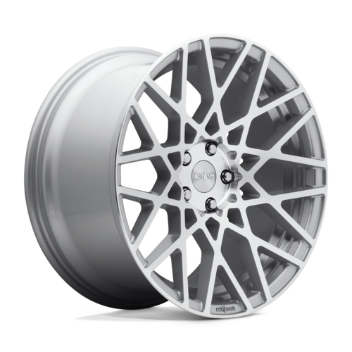 Rotiform R110 Blq Wheel, 19x8.5 +35 Offset 5x112, Gloss Silver Machined - R1101985F8+35