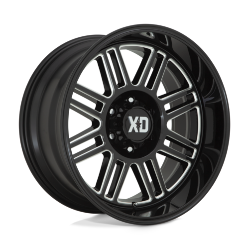 XD Xd850 Cage Wheel, 22x10.0 -18 Offset 8x165.1, Gloss Black Milled - XD85022080318N