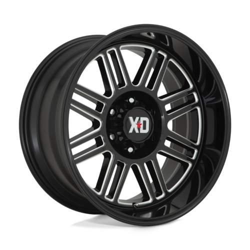 XD Xd850 Cage Wheel, 22x10.0 -18 Offset 8x165.1, Gloss Black Milled - XD85022080318N