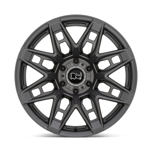 Black Rhino Caprock Wheel, 18x9.5 +12 Offset 6x139.7, Matte Gunmetal - 1895CPK126140G12