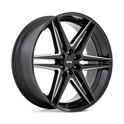 DUB S267 Dirty Dog Wheel, 26x10.0 +25 Offset 6x139.7, Glossy Black Milled - S267260084+25