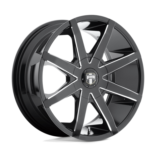 Set of 4: DUB S109 Push Wheel, 20x8.5 +30 Offset 6x135/6x139.7, Gloss Black Milled - S109208597+30