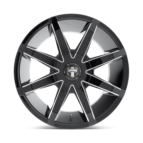 Set of 4: DUB S109 Push Wheel, 20x8.5 +30 Offset 6x135/6x139.7, Gloss Black Milled - S109208597+30