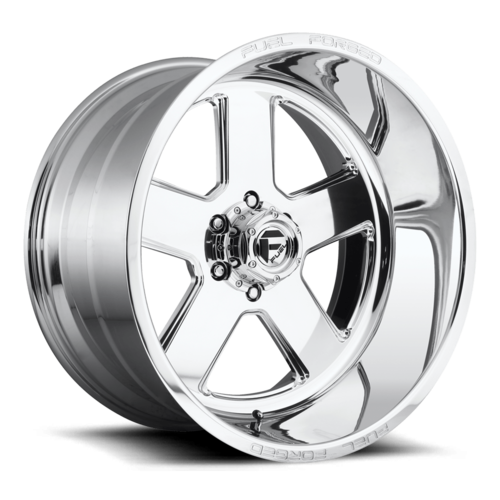 Set of 4: Fuel Dd71 Ff71 Wheel, 20x9.0 +1 Offset 6x139.7, Gloss Brushed Polished - DD7120907750