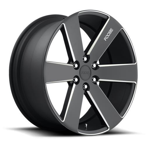 Set of 4: Foose F158 Switch Wheel, 20x9.5 +30 Offset 6x139.7, Matte Black Milled - F158209577+30