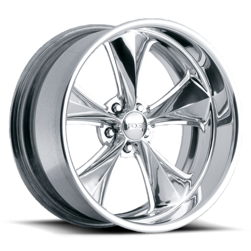 Set of 4: Foose F201 Nitrous Wheel, 20x10.0 +0 Offset 5x120.65, High Luster Polished - F20120006155