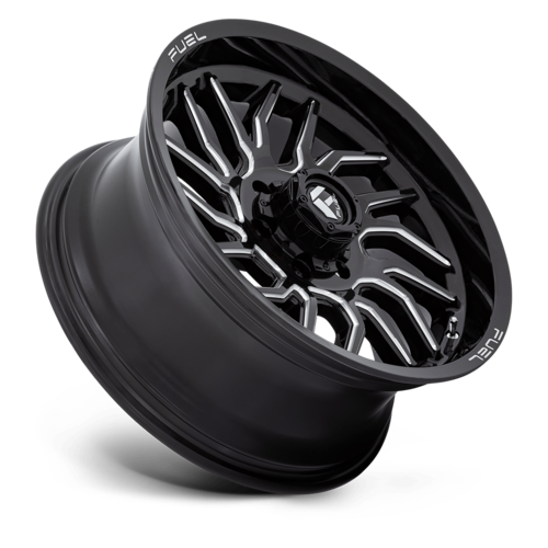 Set of 4: Fuel D807 Hurricane Wheel, 20x9.0 +1 Offset 6x139.7, Gloss Black Milled - D80720908450