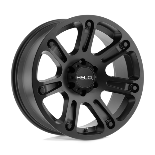 Set of 4: Helo He904 Wheel, 17x9.0 +0 Offset 5x127, Satin Black - HE90479050700