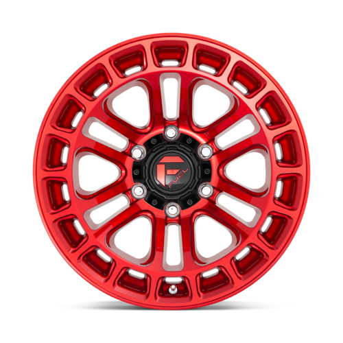 Fuel D719 Heater Wheel, 20x9.0 +1 Offset 6x135, Candy Red Machined - D71920908950