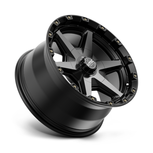 KMC Km101 Tempo Wheel, 17x9.0 +18 Offset 6x114.3/6x139.7, Satin Black With Gray Tint - KM10179070418