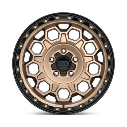 KMC Km545 Trek Wheel, 17x8.0 +35 Offset 5x114.3, Matte Bronze With Black Lip - KM54578012635