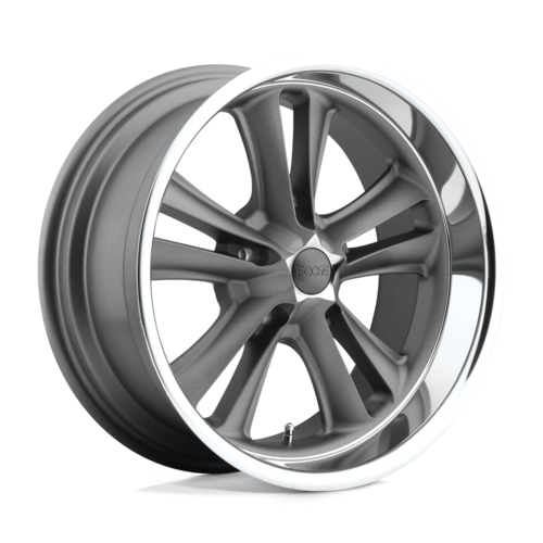 Set of 4: Foose F099 Knuckle Wheel, 17x8.0 +1 Offset 5x120.65, Matte Gun Metal Machined - F09917806145
