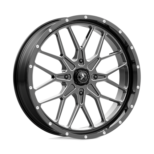 MSA Offroad Wheels M45 Portal Wheel, 15x7.0 +10 Offset 4x137, Gloss Black Milled - M45-05737M