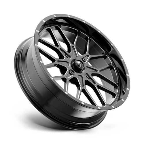 MSA Offroad Wheels M45 Portal Wheel, 15x7.0 +10 Offset 4x137, Gloss Black Milled - M45-05737M