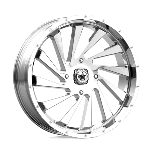 Set of 4: MSA Offroad Wheels M46 Blade Wheel, 24x7.0 +0 Offset 4x156, Chrome - M46-024756C