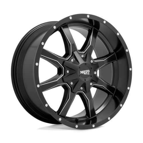 Set of 4: Moto Metal Mo970 Wheel, 18x10.0 -24 Offset 8x170, Satin Black Milled - MO97081087924N