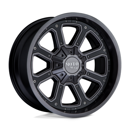 Set of 4: Moto Metal Mo984 Shift Wheel, 17x9.0 +18 Offset 6x120/6x139.7, Matte Gray Gloss Black Inserts - MO98479078418