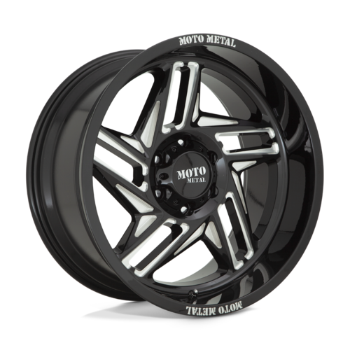 Moto Metal Mo996 Ripsaw Wheel, 20x12.0 -44 Offset 6x139.7, Gloss Black Milled - MO99621268344N