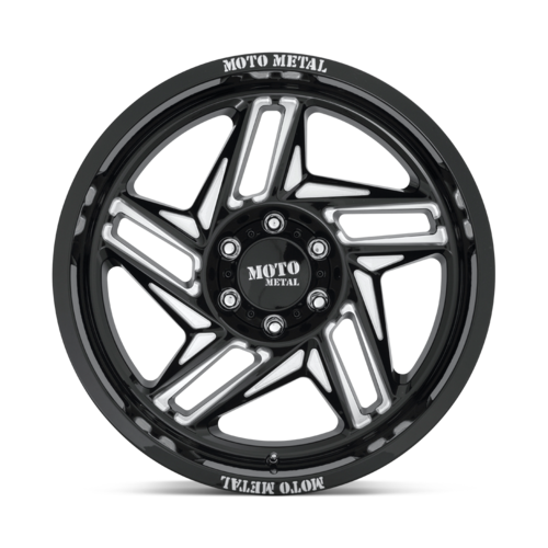 Moto Metal Mo996 Ripsaw Wheel, 20x12.0 -44 Offset 6x139.7, Gloss Black Milled - MO99621268344N