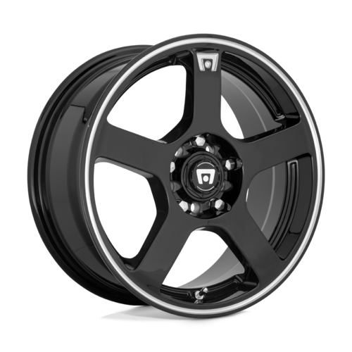 Motegi Mr116 Fs5 Wheel, 17x7.0 +40 Offset 4x100/4x108, Gloss Black Machined Flange - MR11677008340