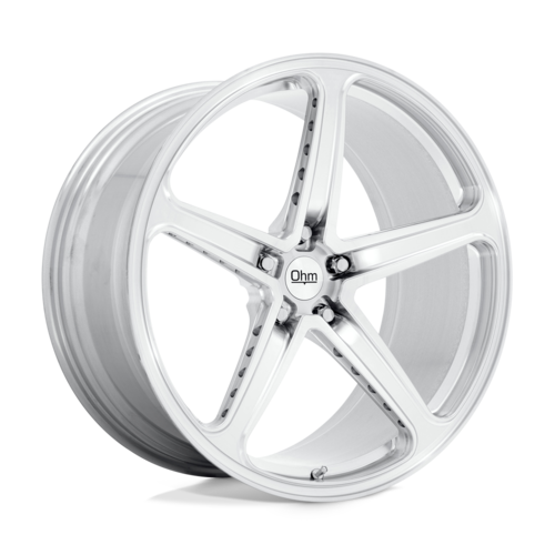 OHM Amp Wheel, 22x9.0 +25 Offset 5x120, Silver Machined - 2290AMP255120S64