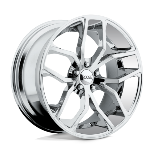 Set of 4: Foose F148 Outcast Wheel, 20x8.5 +35 Offset 5x114.3, Chrome Plated - F148208565+35
