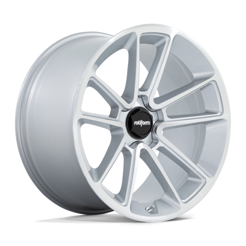 Rotiform R192 Btl Wheel, 22x10.0 +30 Offset 5x112, Gloss Silver With Machined Face - R192220044+30F