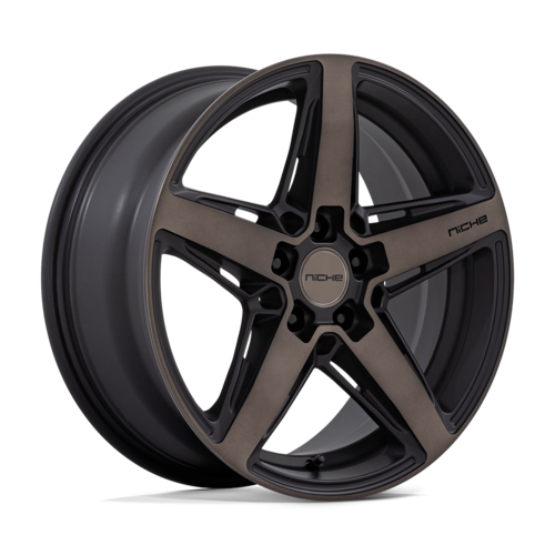 Niche M271 Teramo Wheel, 18x8.0 +40 Offset 5x114.3, Matte Black With Double Dark Tint Face - M271188065+40