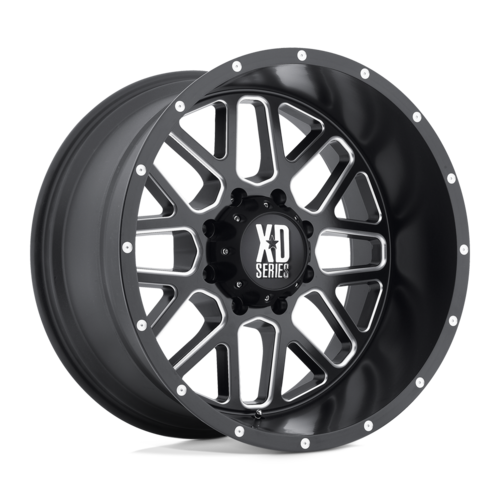 XD Xd820 Grenade Wheel, 20x10.0 -24 Offset 8x170, Satin Black Milled - XD82021087924NUS