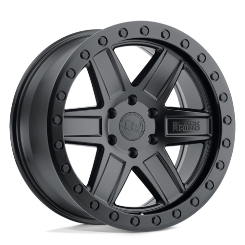 Black Rhino Attica Wheel, 20x9.5 -18 Offset 6x139.7, Matte Black W/ Black Ring - 2095ATA-86140M12