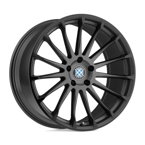 Set of 4: Beyern Aviatic Wheel, 20x9.0 +15 Offset 5x120, Matte Gunmetal W/ Gloss Black Lip - 2090BYA155120B72