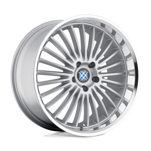 Set of 4: Beyern Multi Wheel, 20x10.0 +30 Offset 5x120, Silver W/ Mirror Cut Lip - 2010BYT305120S72
