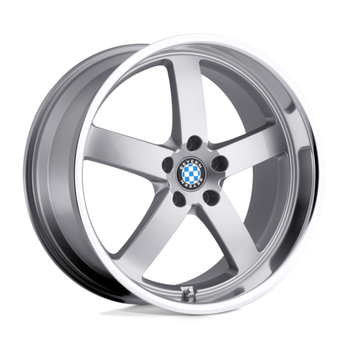 Set of 4: Beyern Rapp Wheel, 20x10.0 +25 Offset 5x120, Silver W/ Mirror Cut Lip - 2010BYR255120S74