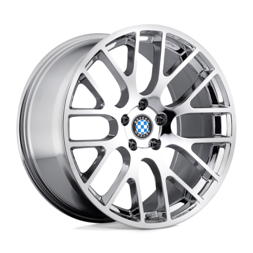 Set of 4: Beyern Spartan Wheel, 17x8.0 +15 Offset 5x120, Chrome - 1780BYS155120C72