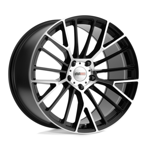 Set of 4: Cray Astoria Wheel, 20x11.0 +76 Offset 5x120.65, Gloss Black W/ Mirror Cut Face - 2011CRT765121B70