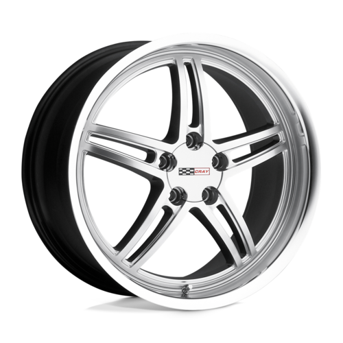 Set of 4: Cray Scorpion Wheel, 20x9.0 +50 Offset 5x120.65, Hyper Silver W/ Mirror Cut Lip - 2090CRS505121S70