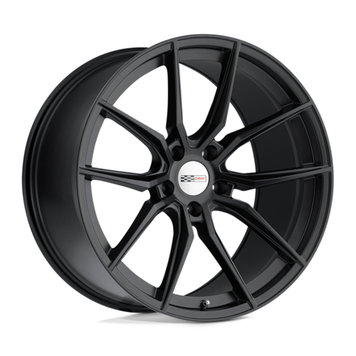 Set of 4: Cray Spider Wheel, 18x9.5 +56 Offset 5x120.65, Matte Black - 1895CRD565121M70