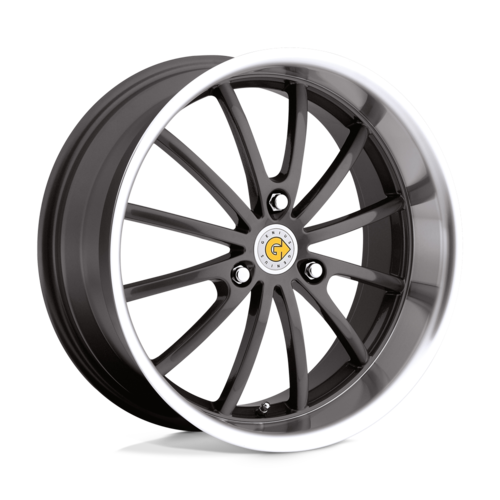Set of 4: Genius Darwin Wheel, 17x6.5 +22 Offset 3x112, Gunmetal W/ Mirror Cut Lip - 1765GED223112G57